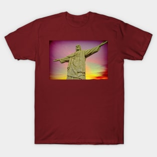 Cristo Redentor at sunset Rio de Janeiro T-Shirt
